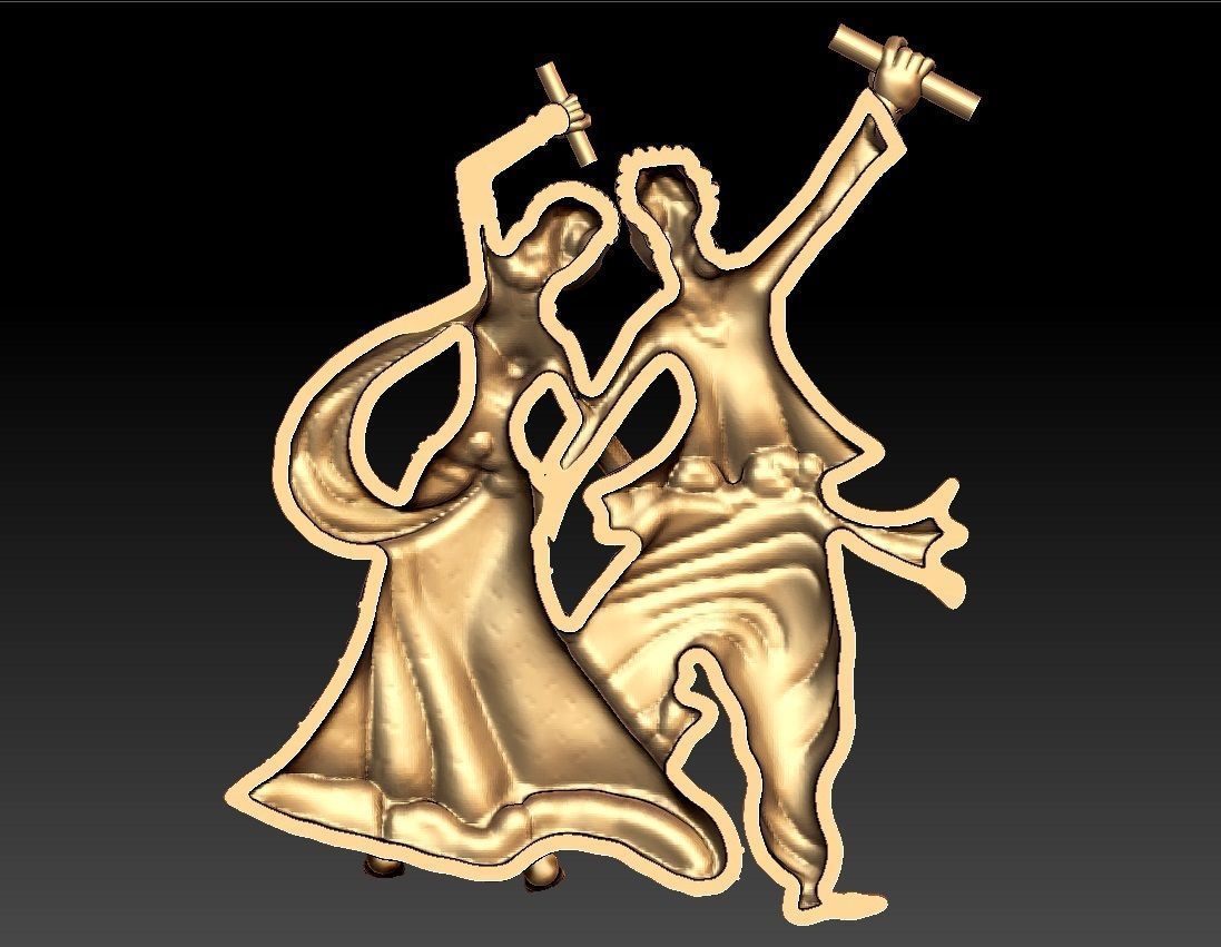 DHANDIYA DANCE PENDENT 3D print model_2