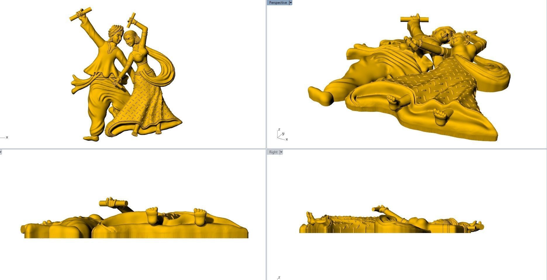 DHANDIYA DANCE PENDENT 3D print model_8