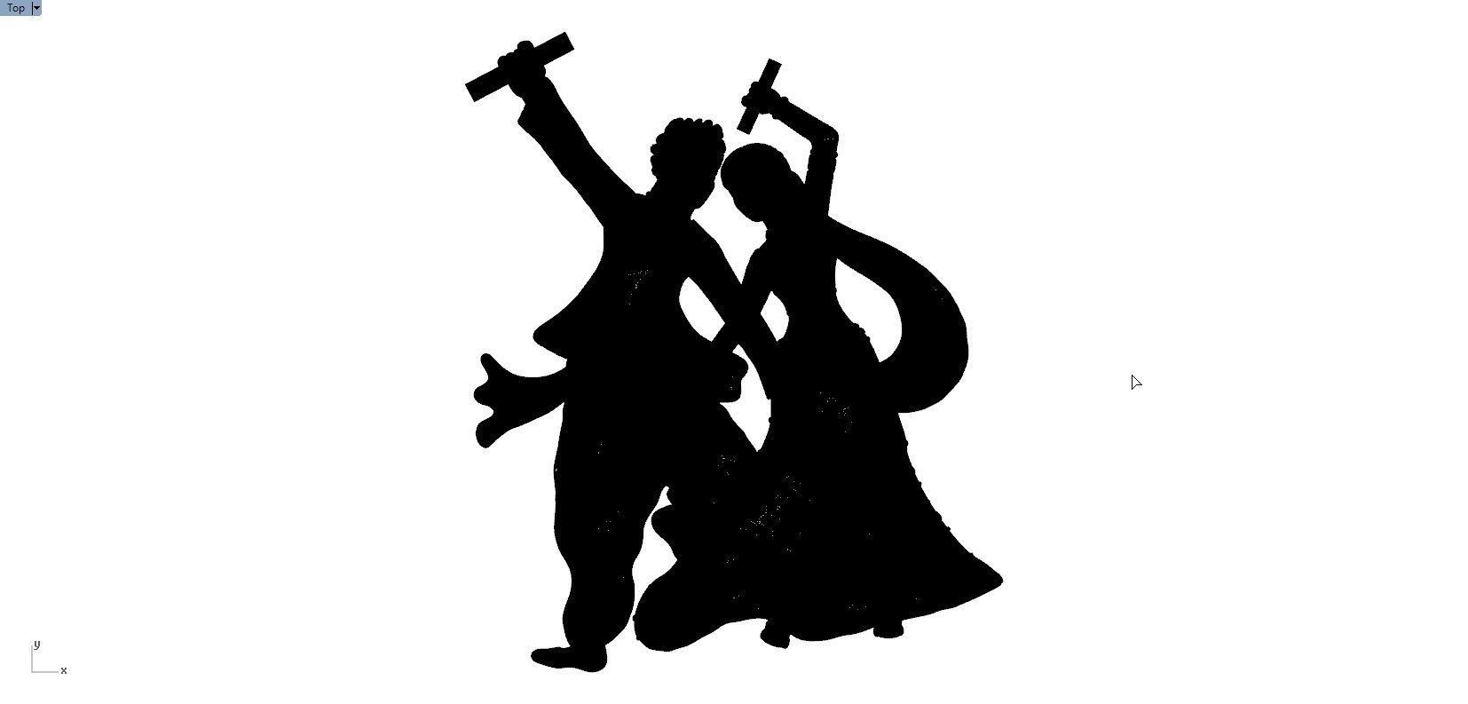 DHANDIYA DANCE PENDENT 3D print model_6