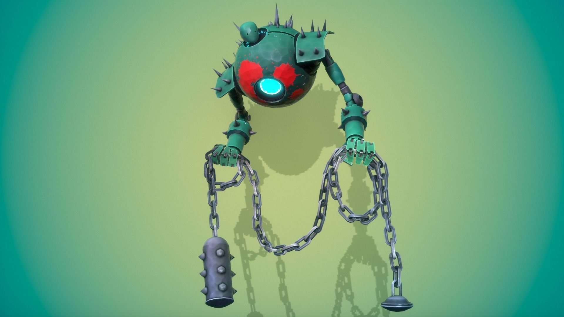 Espher the Golem Low-poly 3D model_12