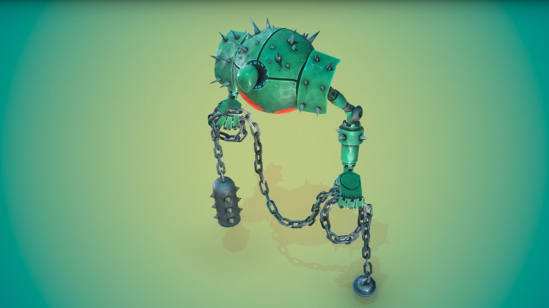 Espher the Golem Low-poly 3D model_6