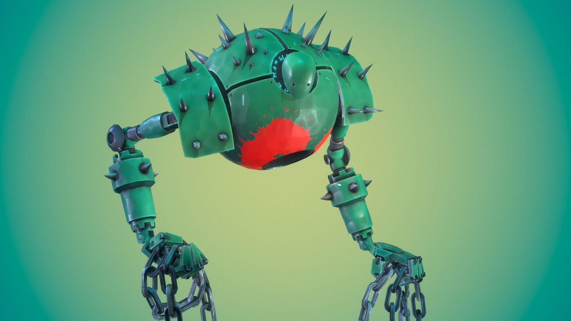 Espher the Golem Low-poly 3D model_5