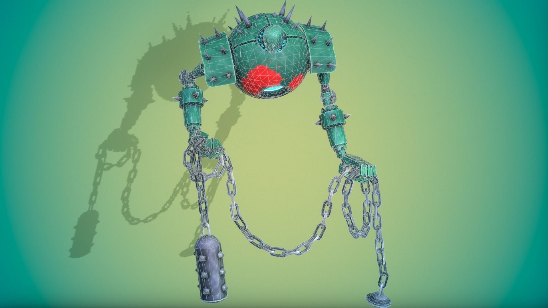 Espher the Golem Low-poly 3D model_4