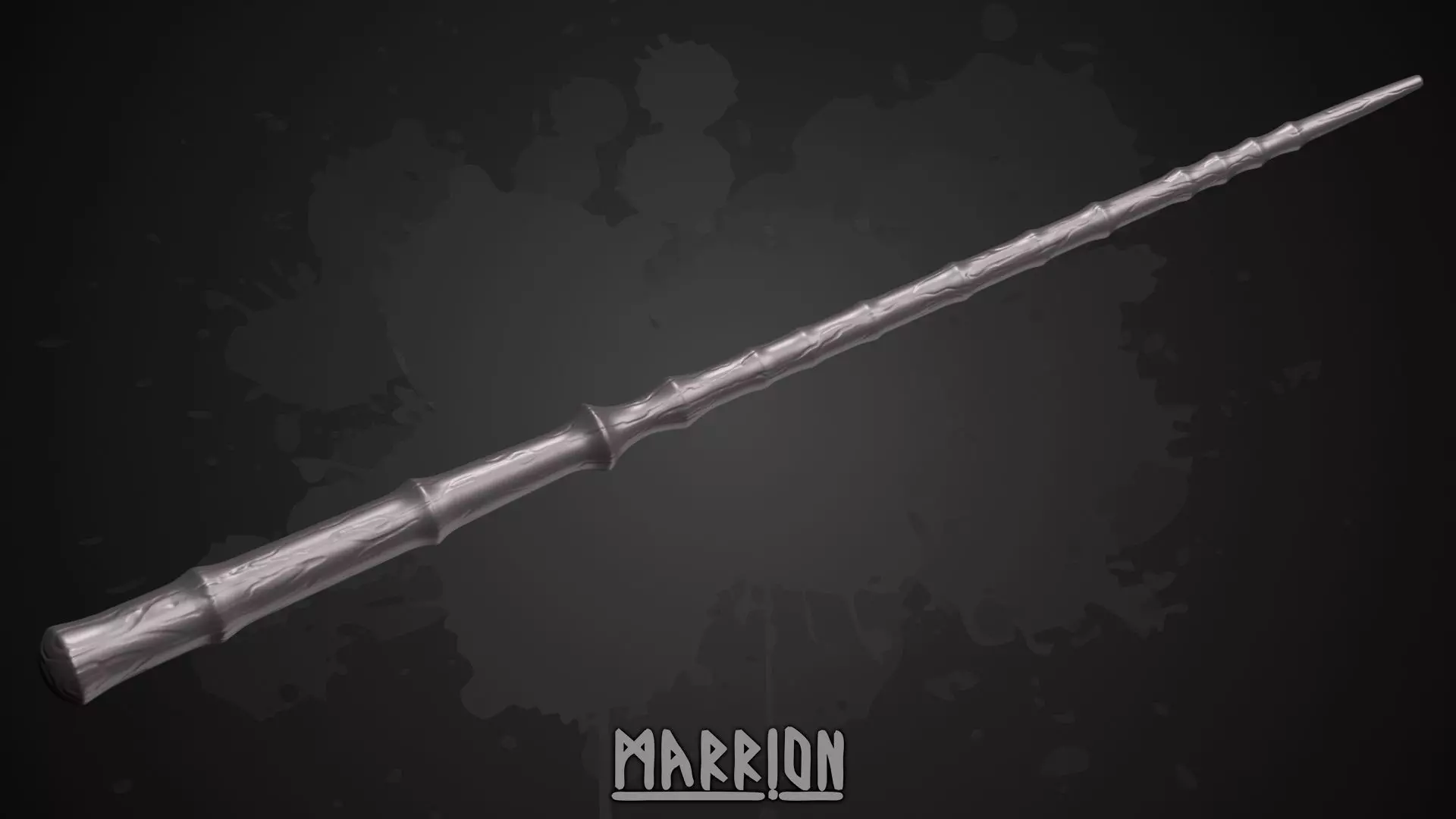 Ringed wand from Hogwarts Legacy 3D print model_0
