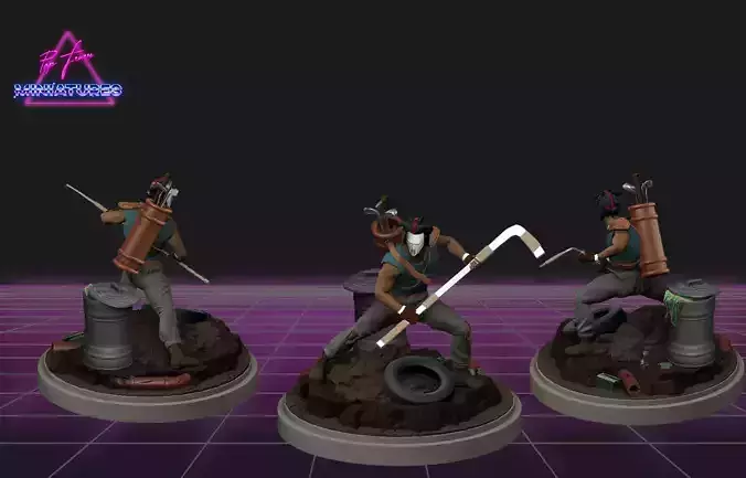 Casey Jones 1987 TV Series from TMNT 3D print model