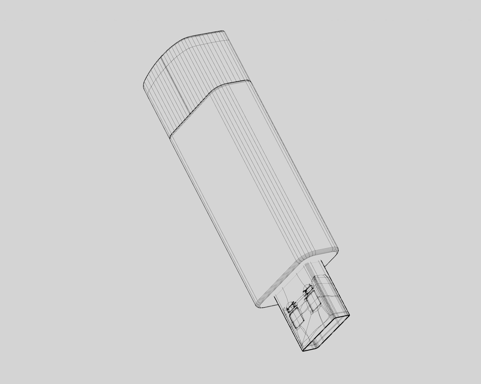 Pendrive 3d model Low-poly 3D model_3
