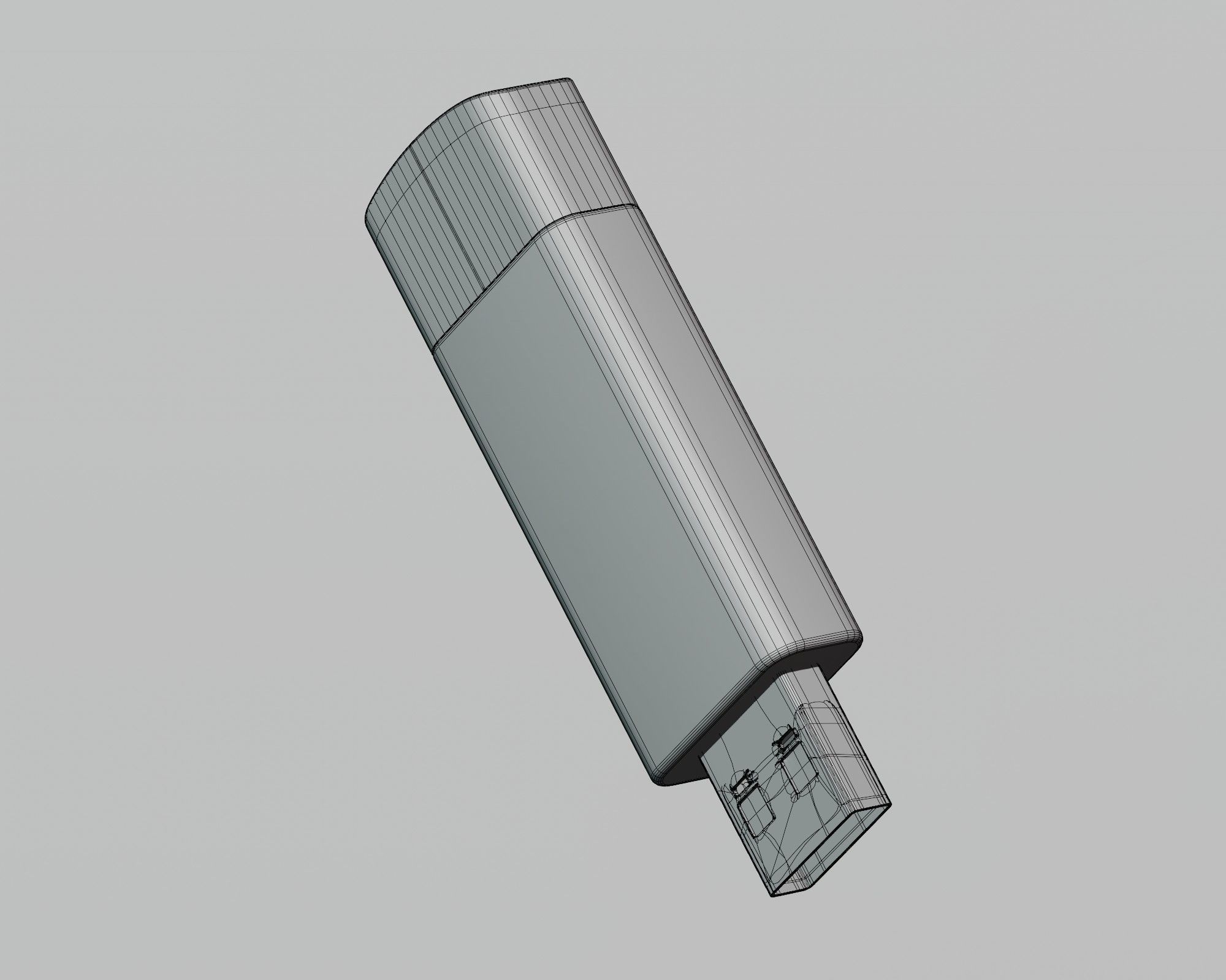 Pendrive 3d model Low-poly 3D model_2
