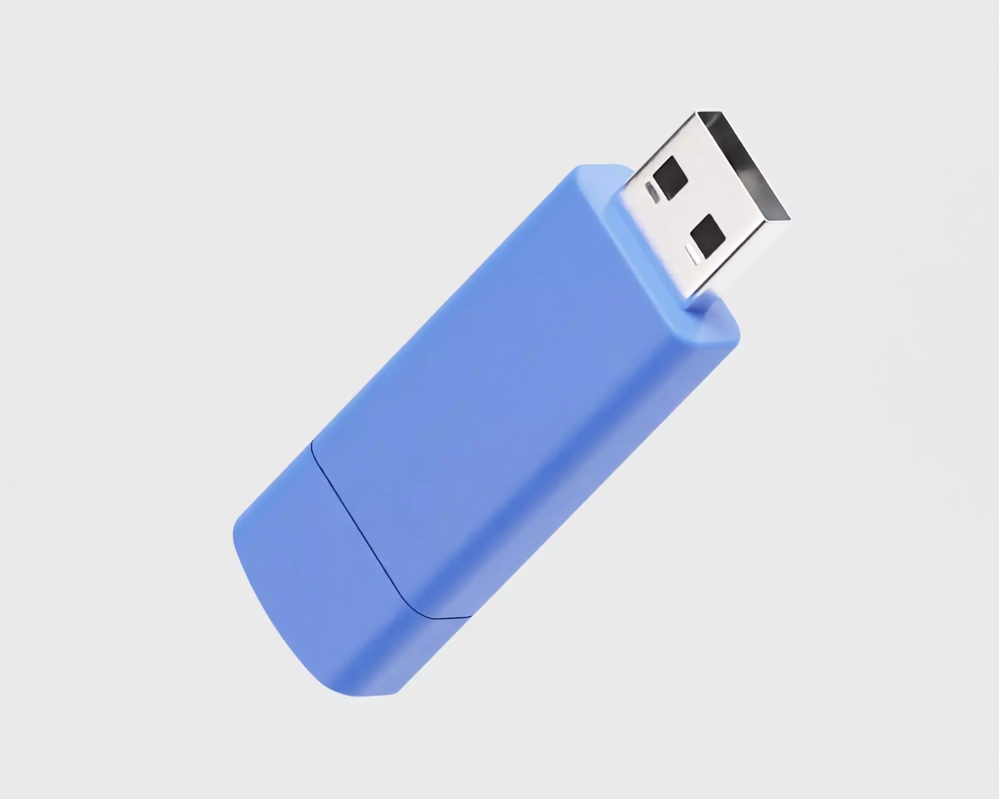 Pendrive 3d model Low-poly 3D model_0