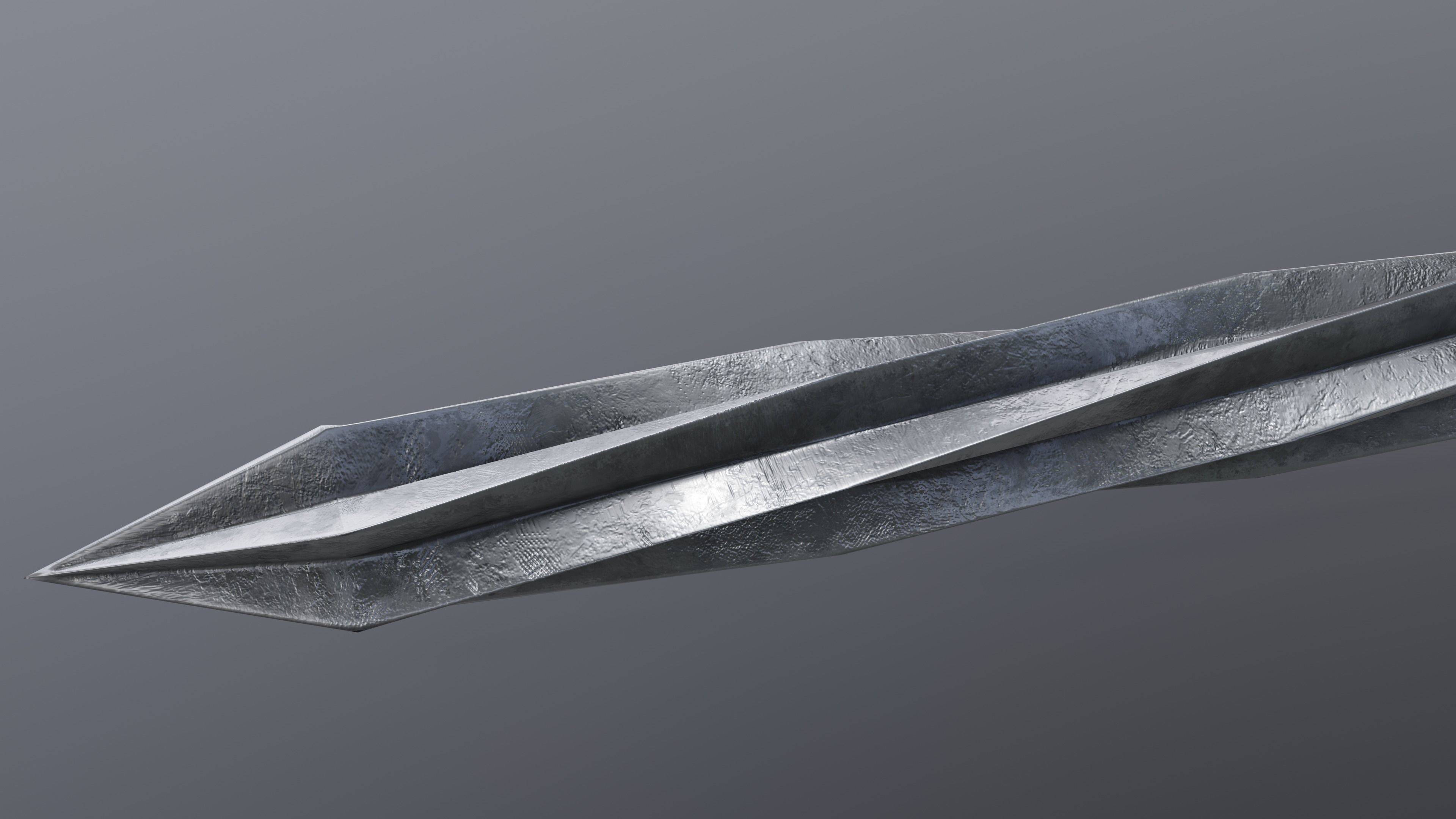 Sword 15 Low-poly 3D model_4
