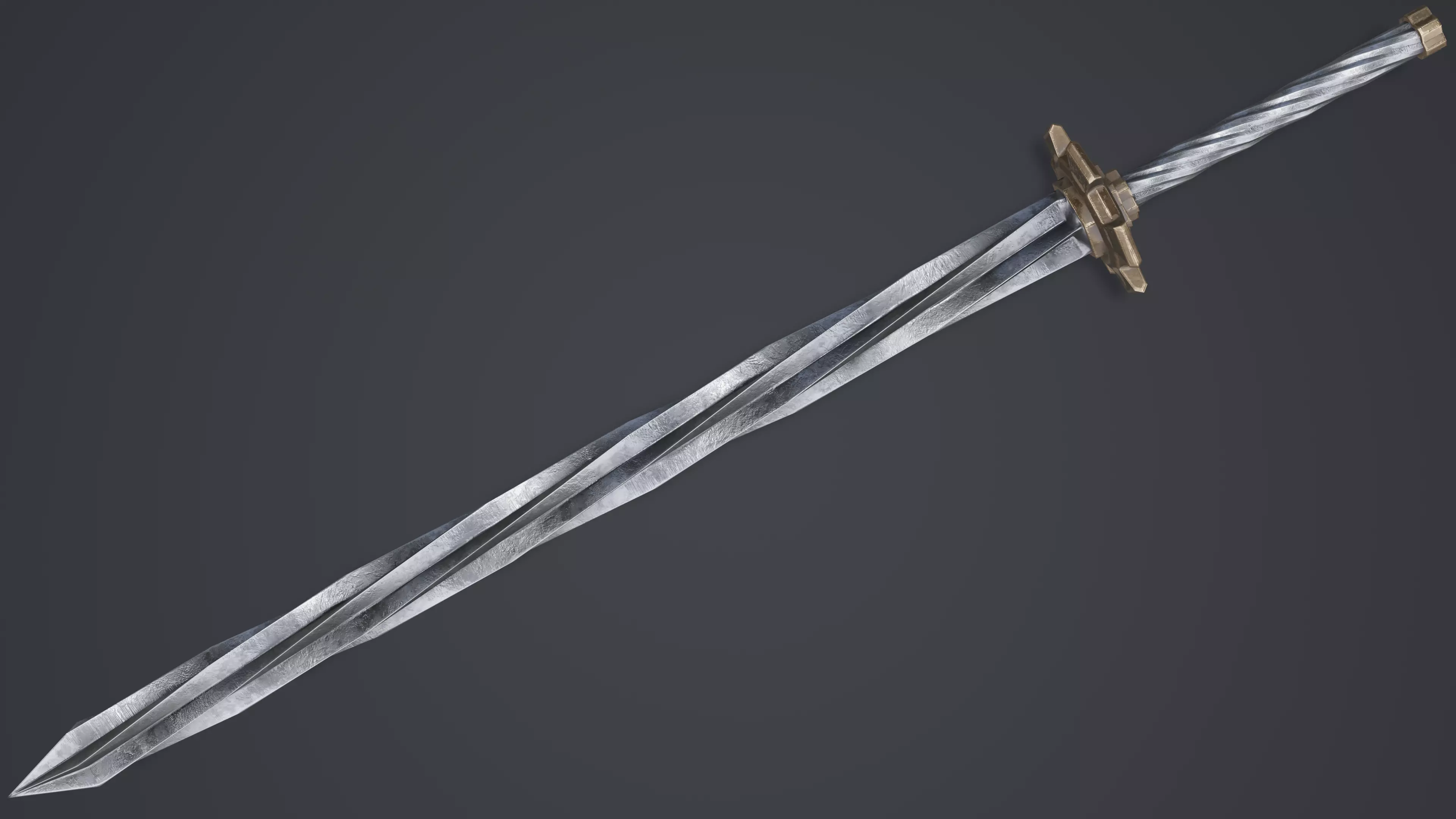 Sword 15 Low-poly 3D model_0