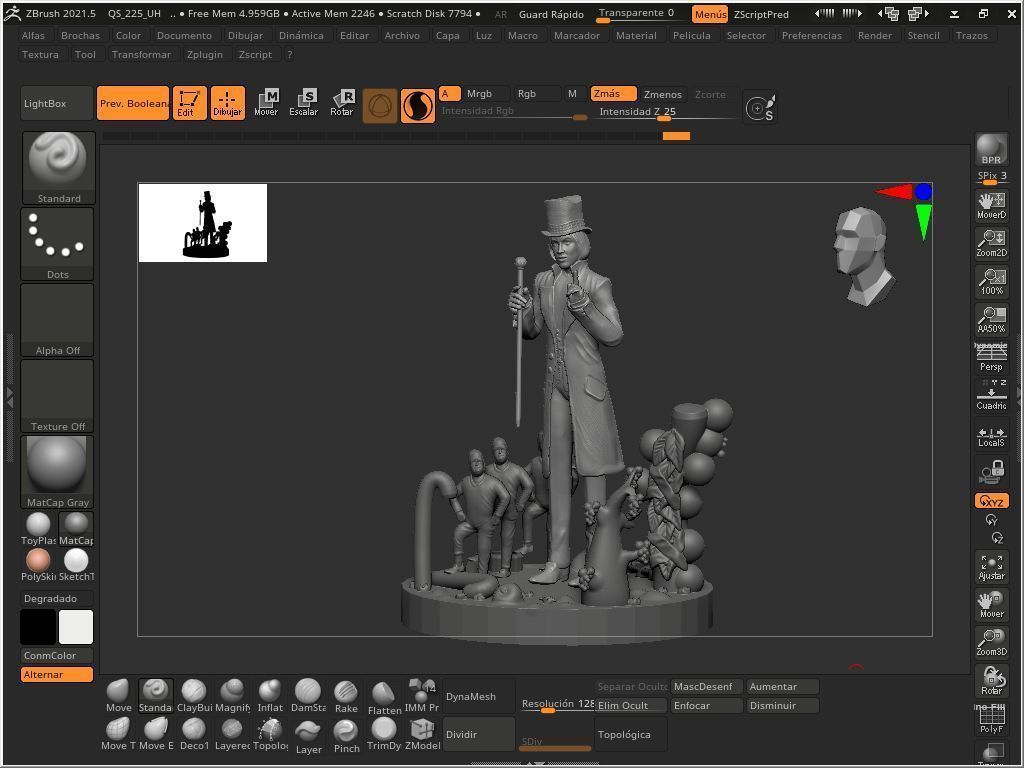 willy wonka 3D print model_3