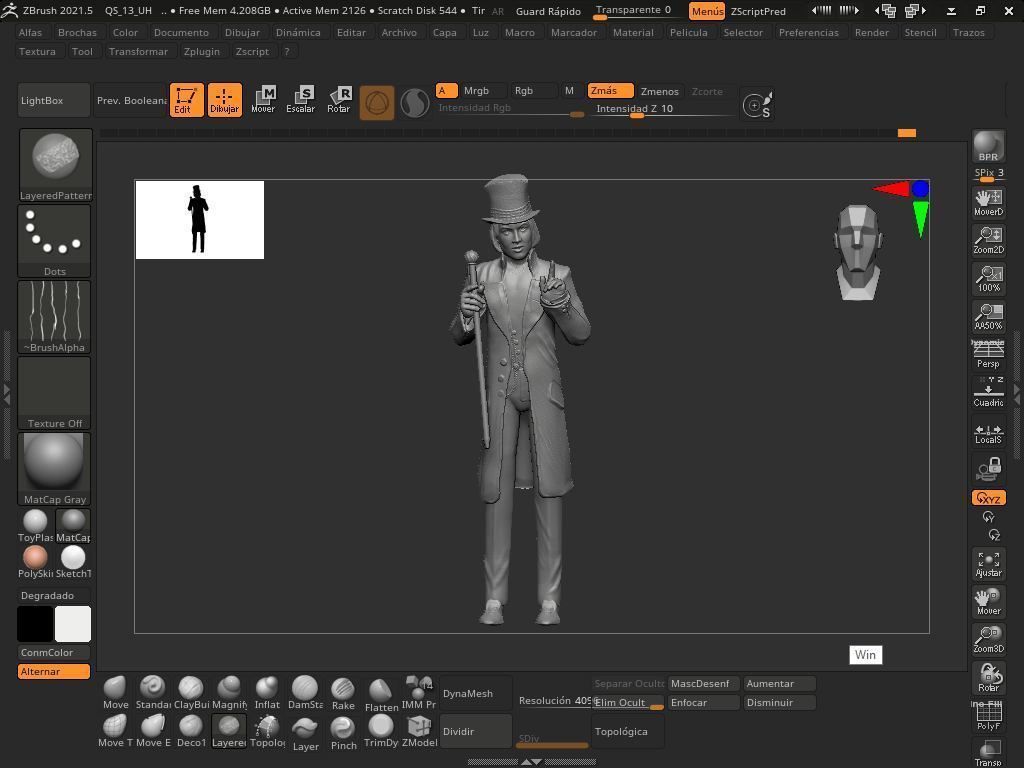 willy wonka 3D print model_2