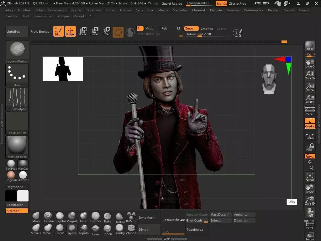 willy wonka 3D print model_0