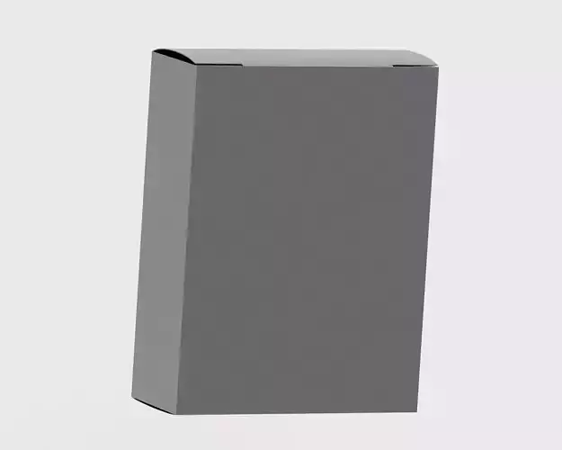 Paper box 3d model Low-poly 3D model