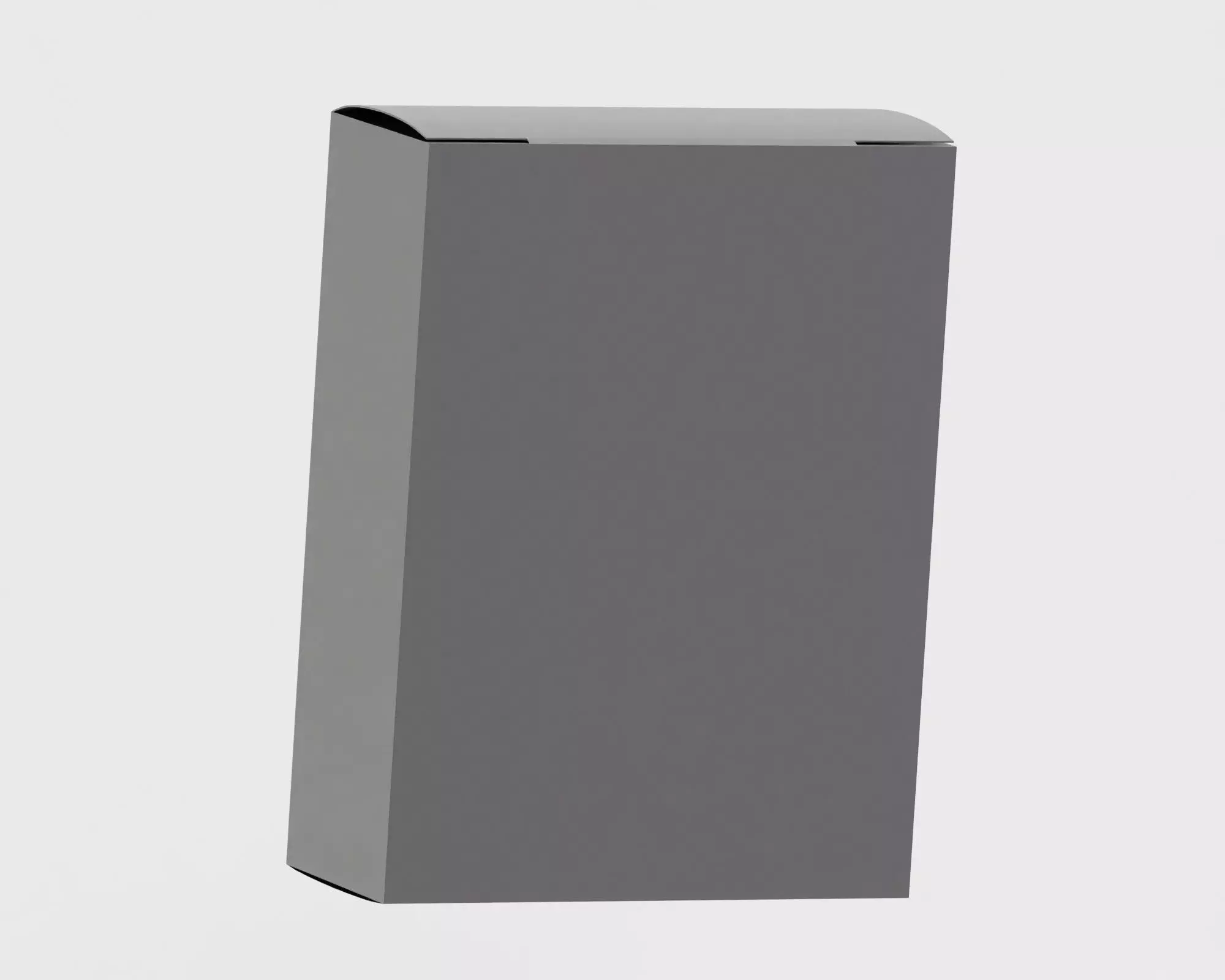 Paper box 3d model Low-poly 3D model