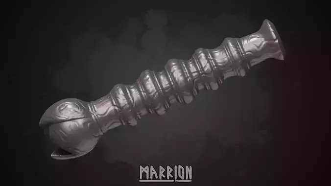 Orbicular - Violet handle for wand from Hogwarts Legacy 3D print model