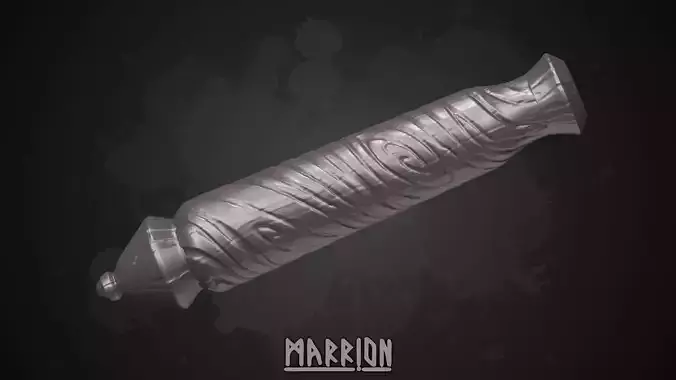 Column - Dark Brown handle for wand from Hogwarts Legacy 3D print model