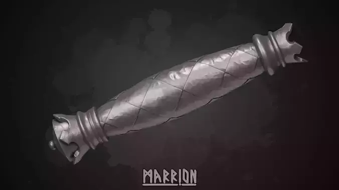 Checkerboard - Teal handle for wand from Hogwarts Legacy 3D print model