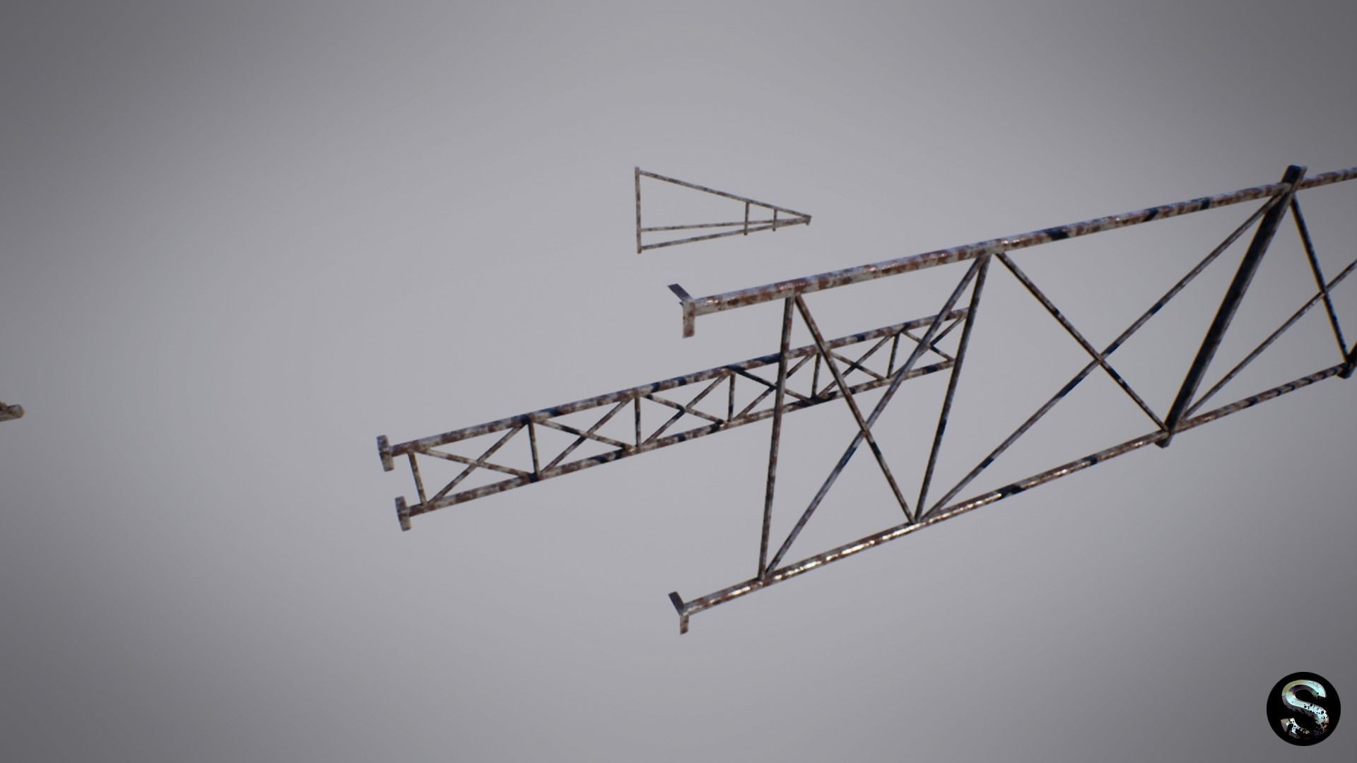 Billboards Low-poly 3D model_8