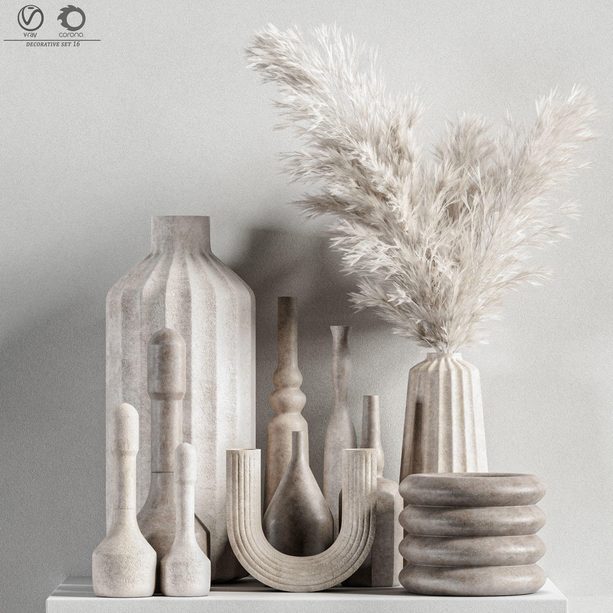 decorative set 16 3D model_2