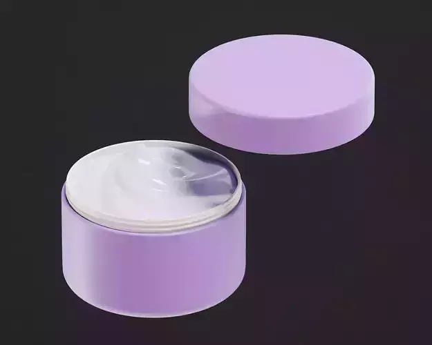 Cosmetics cream jar