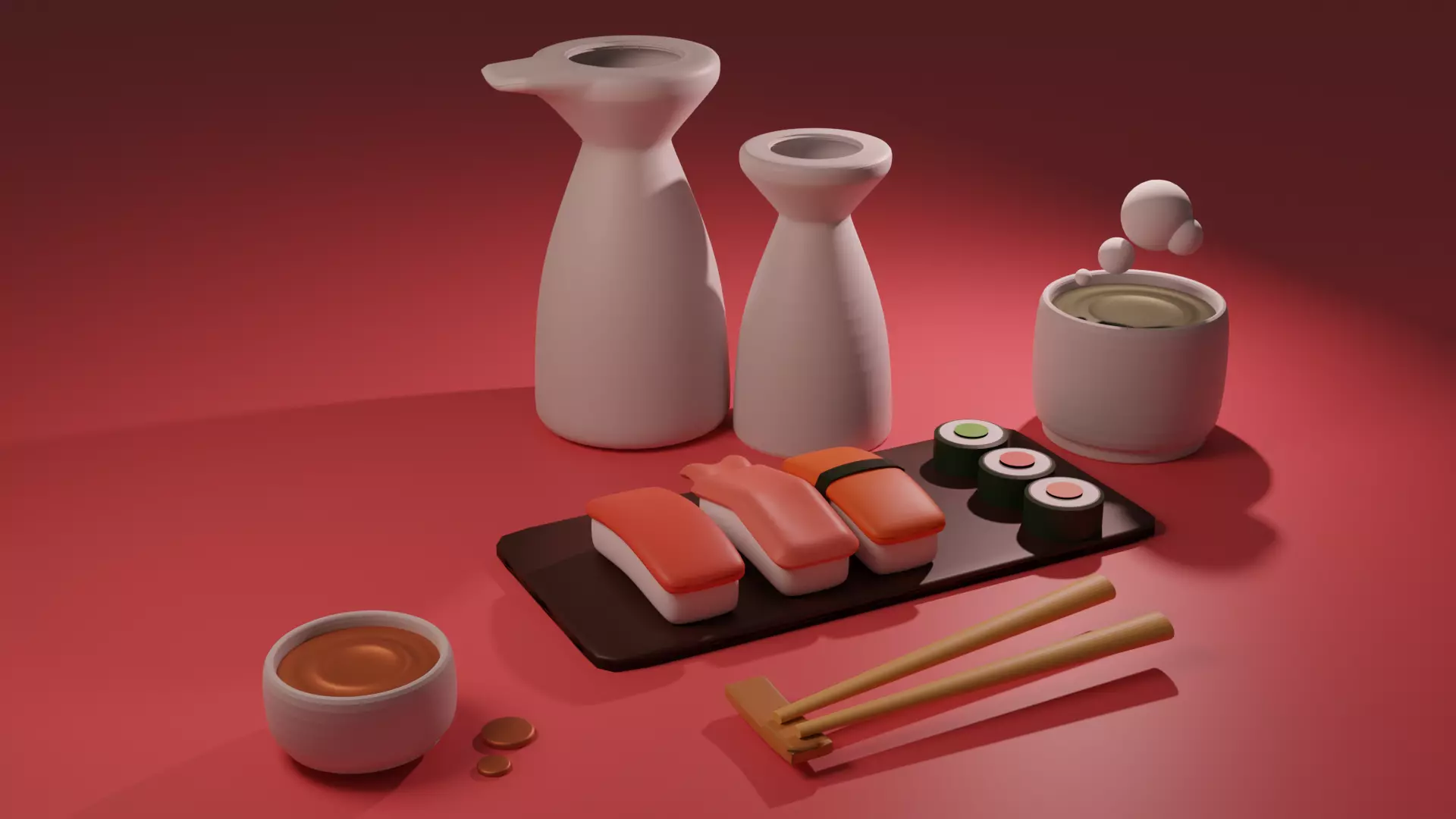 Sushi 3D model_0