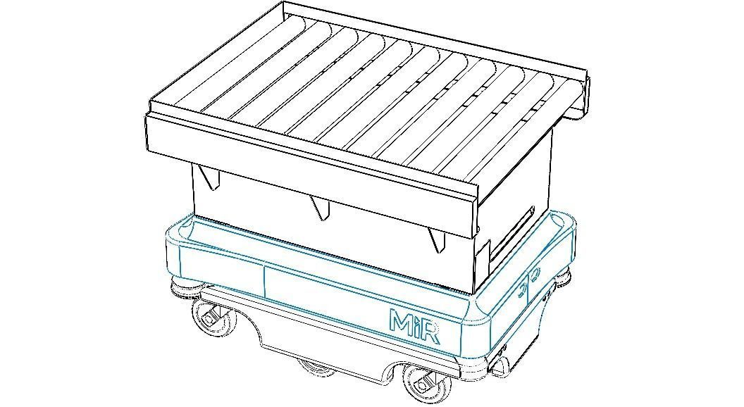 MIR200 Roller Conveyor Top Module 3D model_2