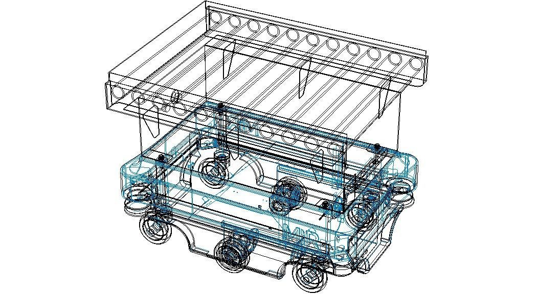 MIR200 Roller Conveyor Top Module 3D model_4