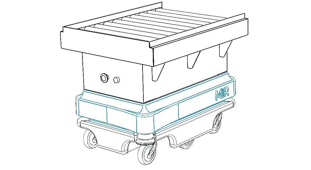 MIR200 Roller Conveyor Top Module 3D model_14