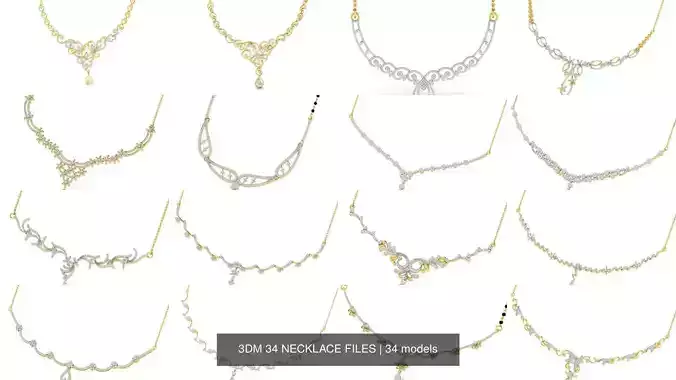 3DM 34 NECKLACE FILES 3D Model Collection
