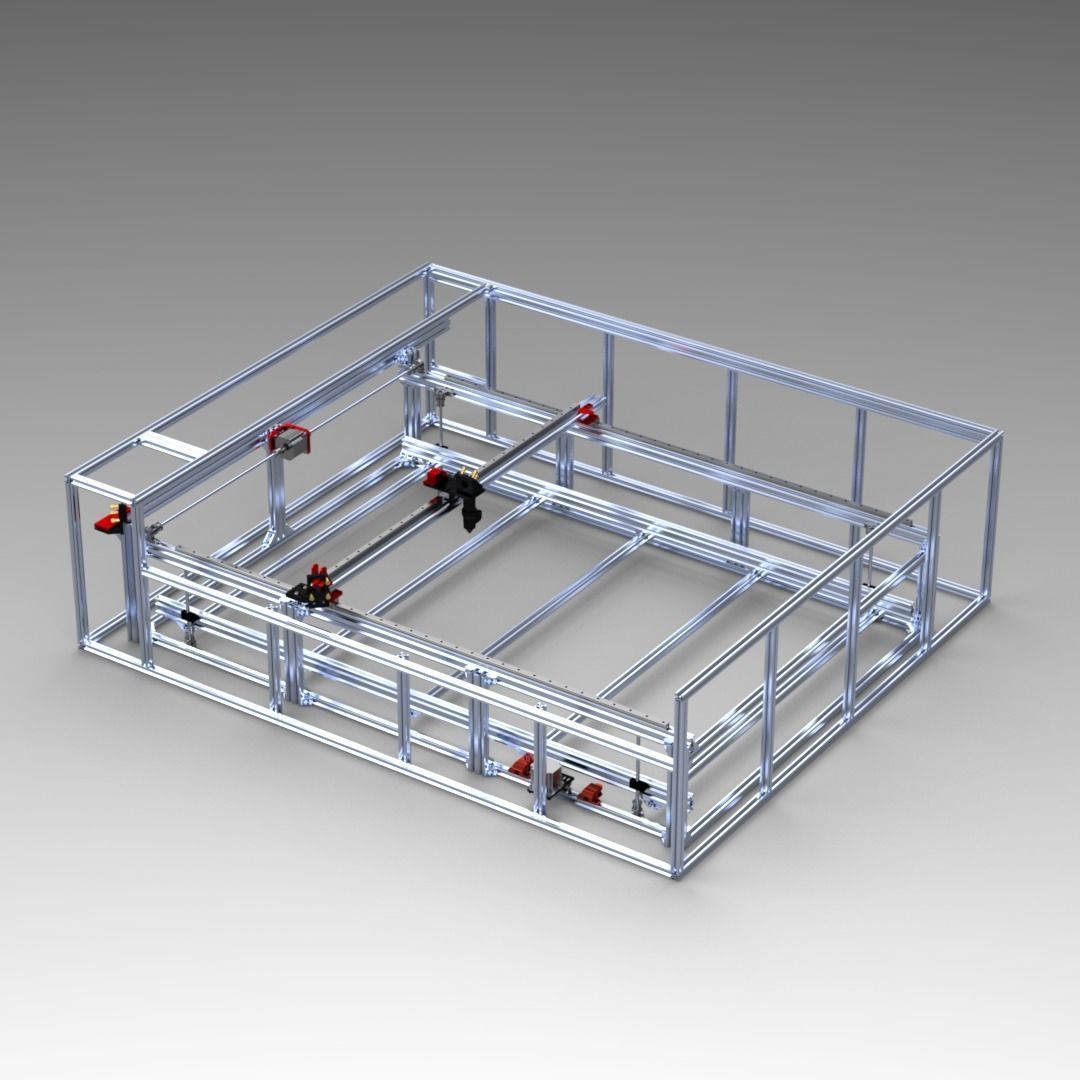 LASER CUTTING MACHINE 3D model_2