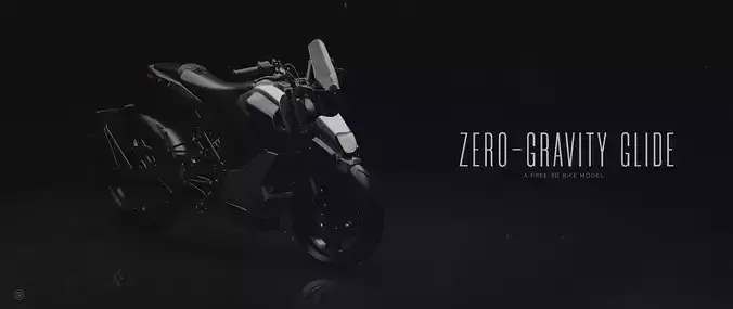 ZERO GRAVITY GLIDE  Concept 3D Design of Futuristic Bike Free 3D model