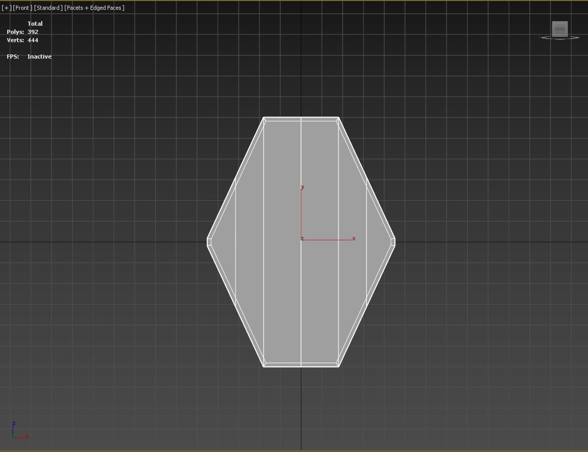 Slavic diamond-shaped shield painted winter tree symbol Low-poly 3D model_8