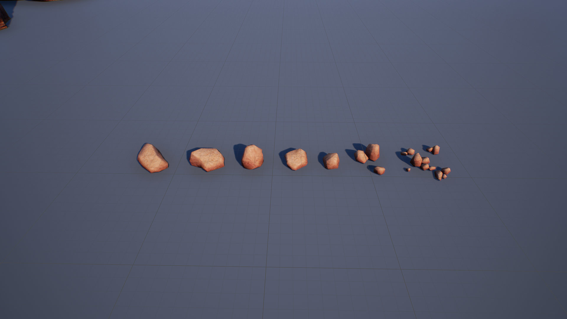 Cliff Rock Stone Set Low-poly 3D model_6