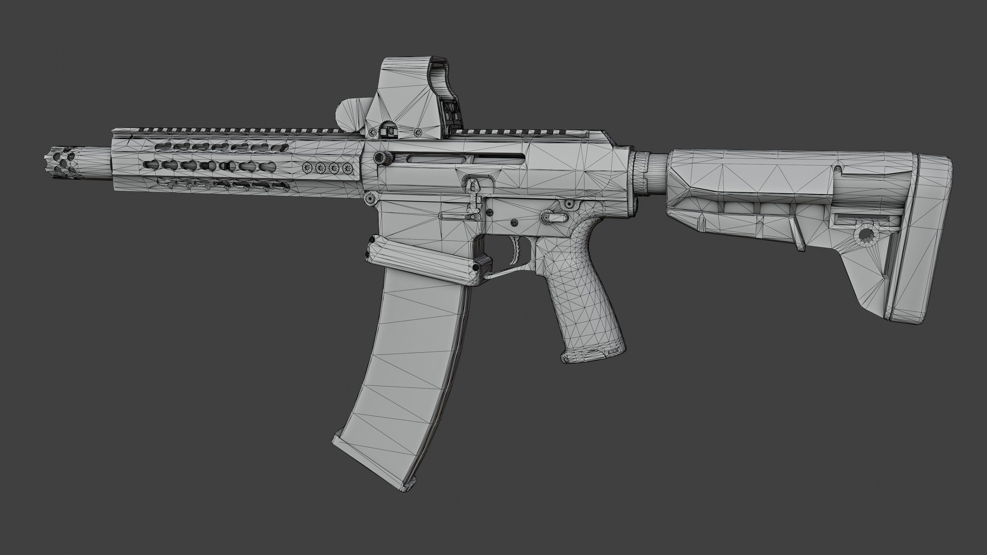 Dracarys Gen-12 Shotgun Low-poly 3D model_7