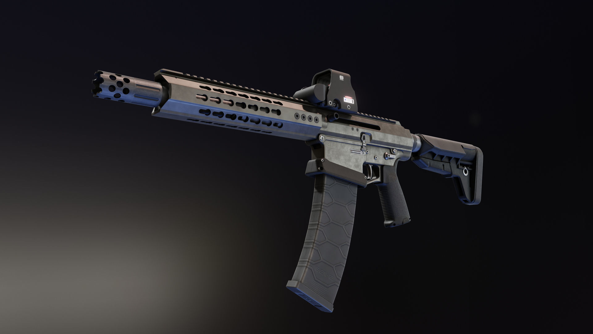 Dracarys Gen-12 Shotgun Low-poly 3D model_5