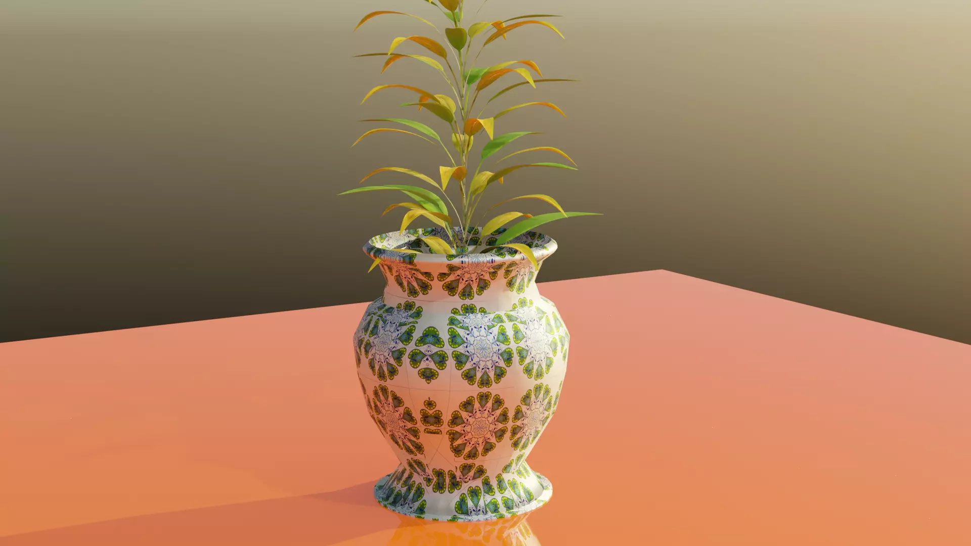 Flower vase 3D model_0