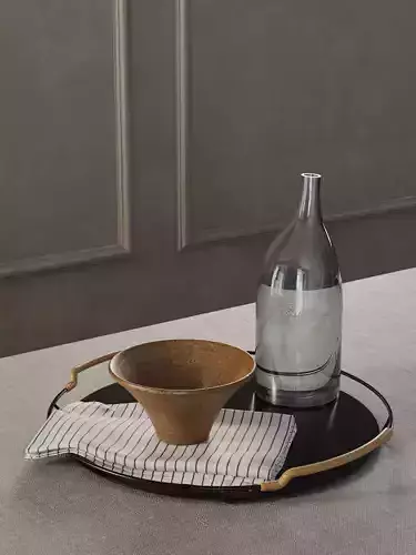 Tray with Composition 3D model