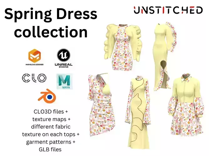 Unstitched Spring dress