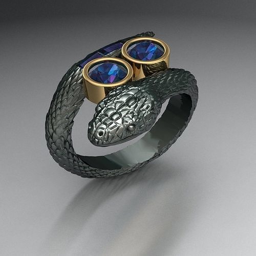 Cobra snake ring 3D print model