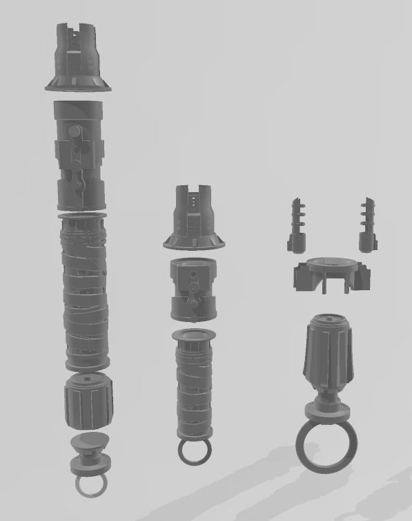 Jedi Survivor Cere Junda lightsaber 3D print model_2