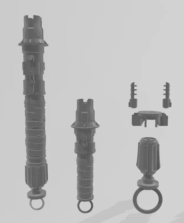 Jedi Survivor Cere Junda lightsaber 3D print model_0