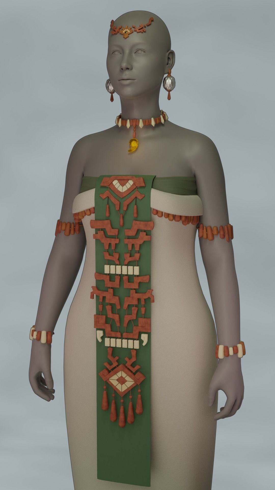 ZELDA FULL DRESS COSPLAY ACCESSORIES ZELDA TEARS OF THE KINGDOM 3D print model_2