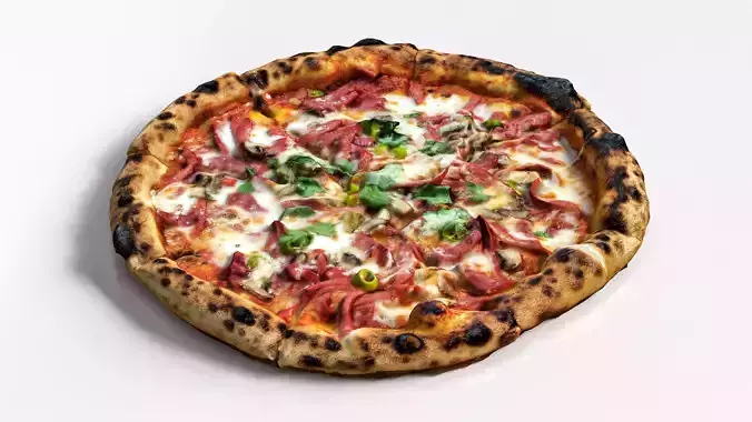 Bacon Pizza  3D model