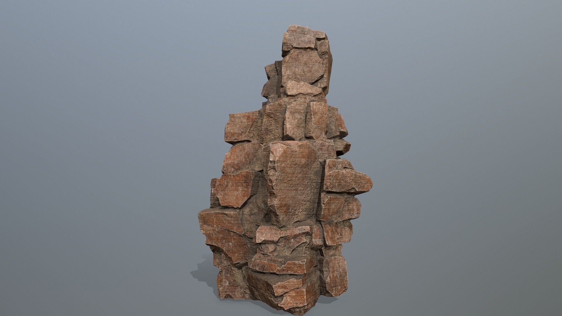 desert rocks Low-poly 3D model_7