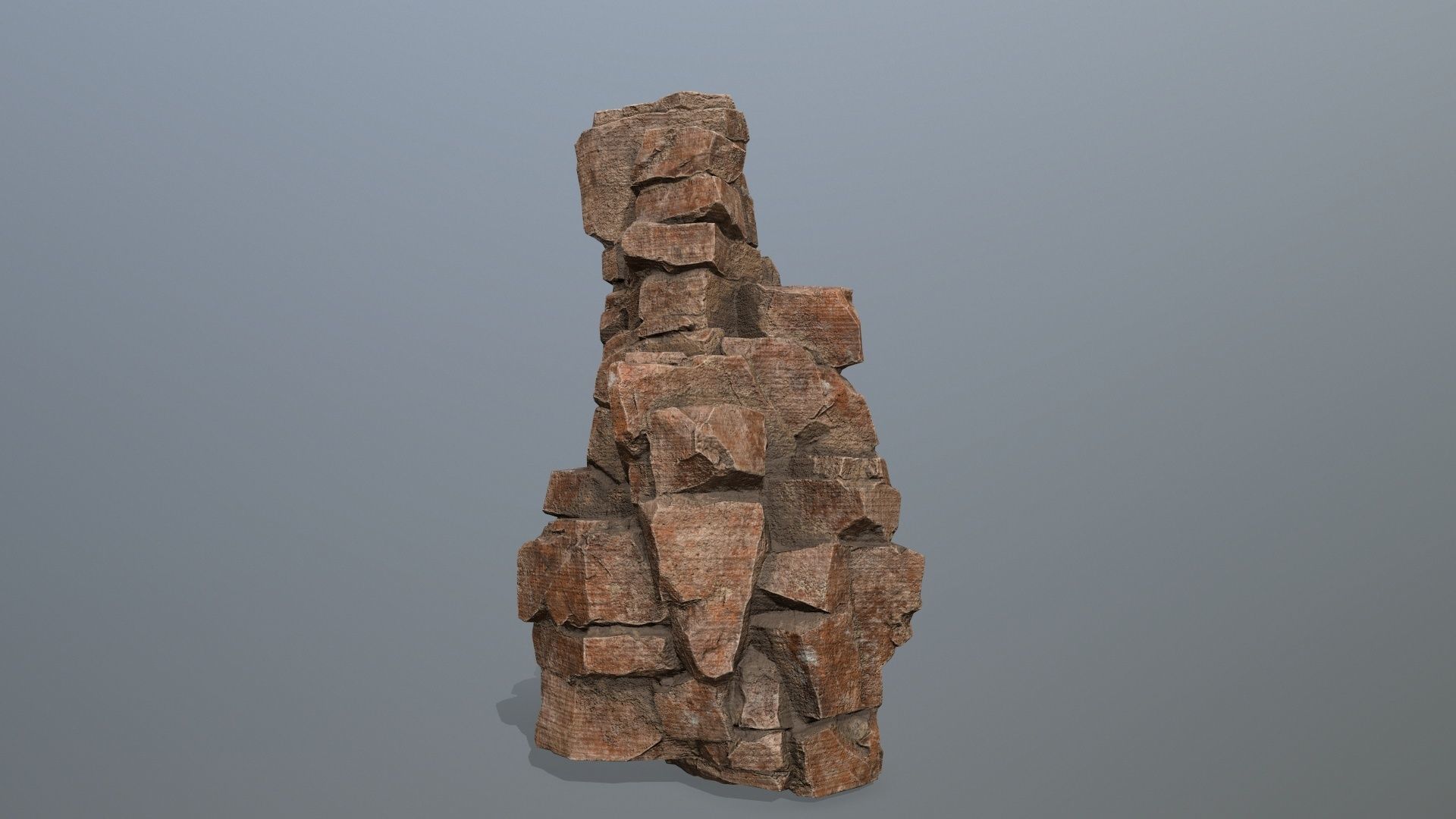 desert rocks Low-poly 3D model_4