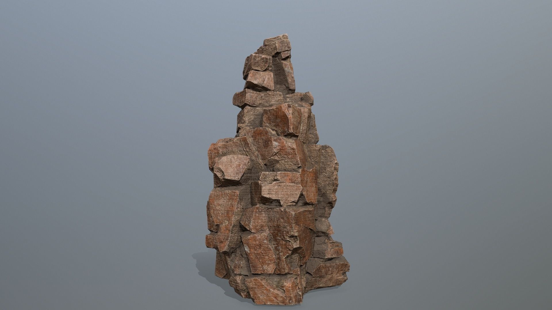 desert rocks Low-poly 3D model_5