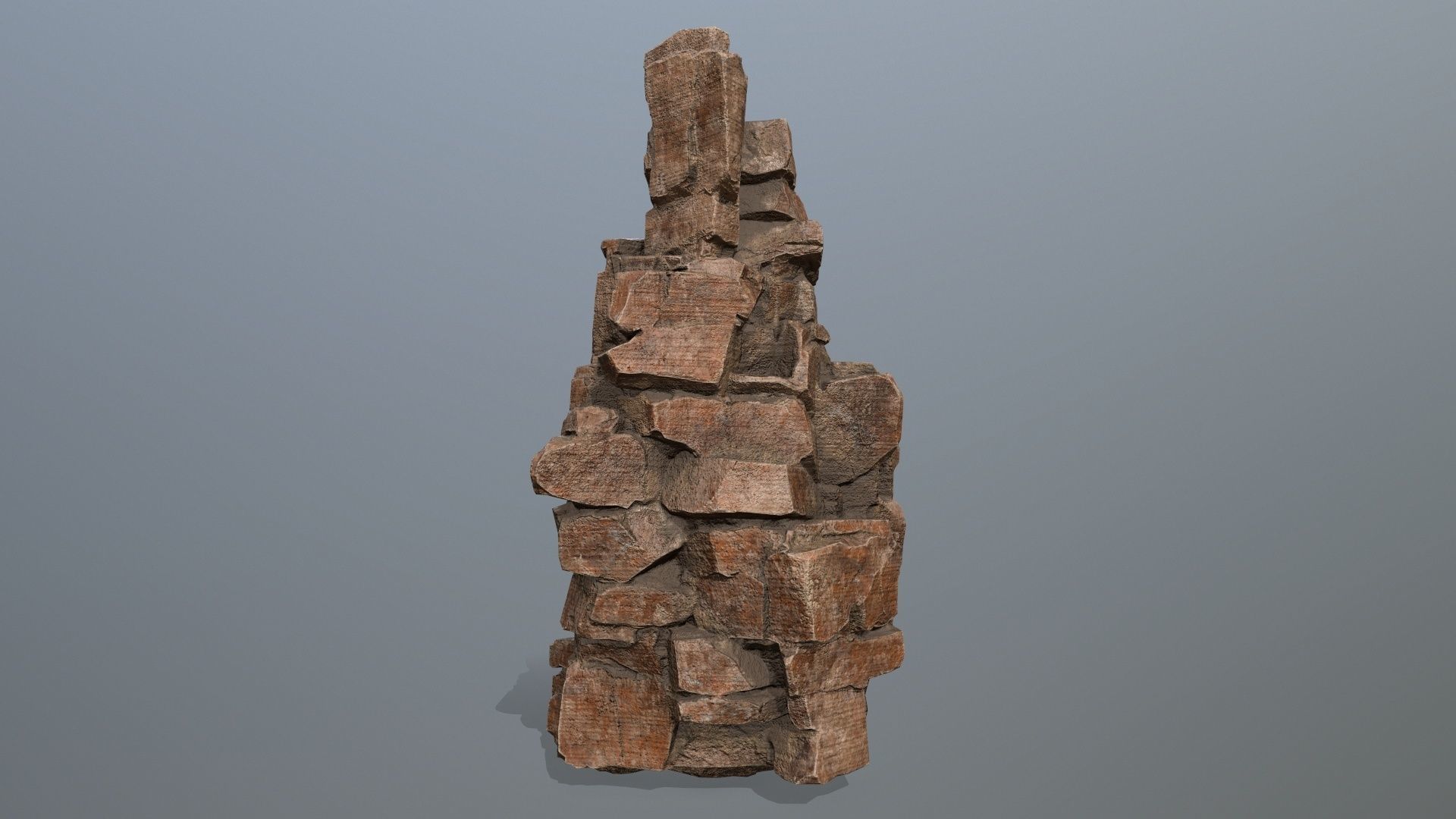 desert rocks Low-poly 3D model_9