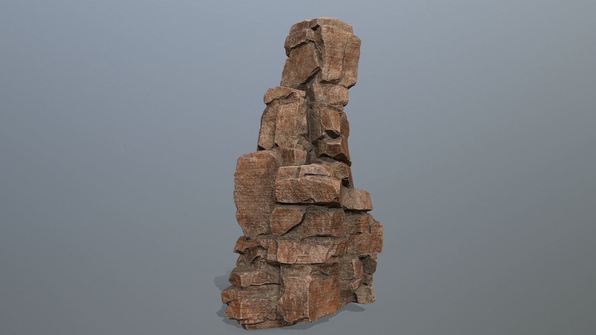 desert rocks Low-poly 3D model_8