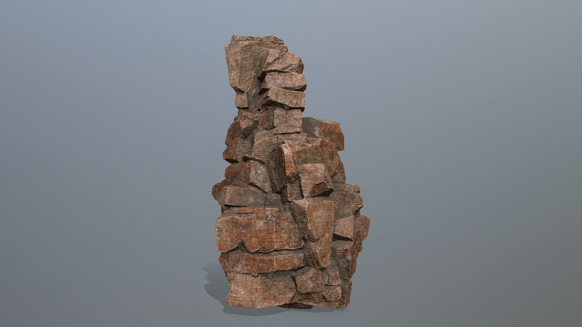 desert rocks Low-poly 3D model_3